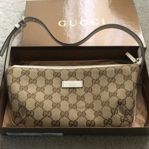 Authentic Gucci GG cosmetic pouch
